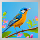 Recherche de oiseau sur la branche posters Pour elle