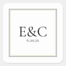 Recherche de double autocollants Monogramme