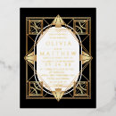 Zoek naar art deco huwelijk uitnodigingen Kunstdeco