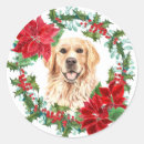 Recherche de golden retriever christmas autocollants Récupérateur doré