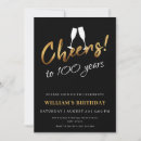Recherche de de 100 ans invitations Moderne