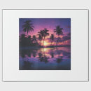 Recherche de coucher du soleil de plage papier cadeau Nature