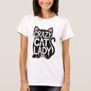 Recherche de dame folle de chat tshirts Félin
