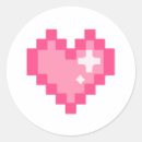 Recherche de coeur de pixel autocollants Amour