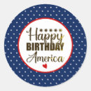 Recherche de joyeux anniversaire amérique autocollants Patriotique