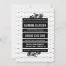 Recherche de pois noir et blanc invitations Moderne