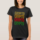 Recherche de crypto tshirts Stock