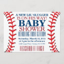 Recherche de vintage baseball baby shower invitations Rouge