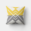 Recherche de gris jaune coussins Géométrique