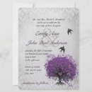 Recherche de pourpre 16x22 invitations Élégant