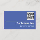 Recherche de service informatique cartes visite Code qr