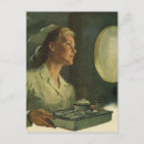 Recherche de infirmière vintage cartes postales Rétro