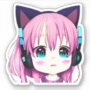 Recherche de oreilles de chat autocollants Kawaii