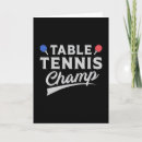 Recherche de ping pong vœux cartes Tennis