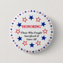 Zoek naar veteranen buttons Patriottisch