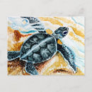 Recherche de mer de corail cartes postales Tortue