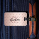 Recherche de metal luggage tags Rose doré
