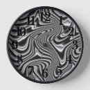 Recherche de peinture abstraite horloges Noir