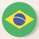 Recherche de le brésil dessous de verres Drapeau