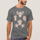 Recherche de trois singes sages tshirts Mignon