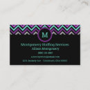 Recherche de turquoise et noir cartes visite Administrative professional