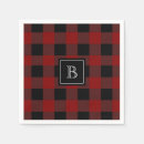 Zoek naar buffalo plaid servetten Rood en zwart