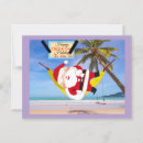 Recherche de drôle père noël cartes postales Plage