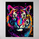 Recherche de tête de tigre posters Coloré