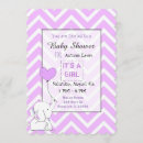 Recherche de purple elephant baby shower invitations Rose