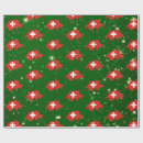 Recherche de drapeau suisse papier cadeau Blanc