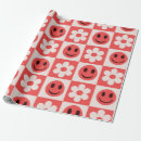 Recherche de visage souriant papier cadeau Motif
