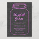 Recherche de de pot de maçon mariage invitations Toile de jute