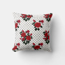 Recherche de pois rouge coussins Rose