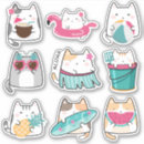 Zoek naar kawaii kat stickers Zomer