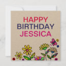 Recherche de fleurs artistiques vœux cartes Girly