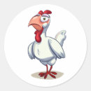 Zoek naar cartoon kip stickers Grappig
