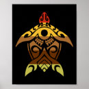 Recherche de tortue tribale posters Polynésien