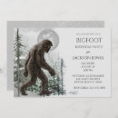 Recherche de sasquatch invitations Yeti