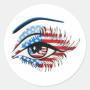 Recherche de oeil bleu autocollants Drapeau américain