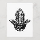 Recherche de hamsa cartes postales Style zen doodle