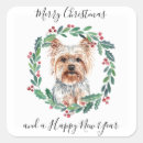 Recherche de yorkshire terrier autocollants Joyeux noël