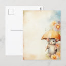Recherche de parapluie cartes postales Fleurs
