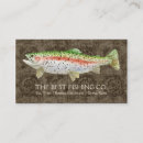 Recherche de poissons visite cartes visite Dehors