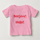 Recherche de anglais bébé tshirts Français
