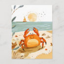 Recherche de dessin de crabe cartes postales Plage