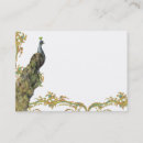 Recherche de art baroque cartes visite Paon