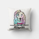 Recherche de yeux fermés coussins Pastel
