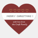 Recherche de point croisé autocollants Rouge