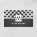 Recherche de recouvrement cartes visite Monogramme