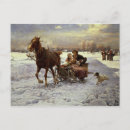 Recherche de traîneaux cartes postales Cheval
